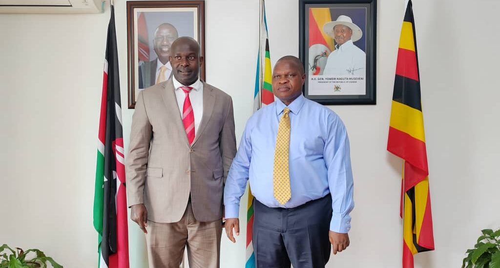 Secretary General AAYC with the Kenyan High Commissioner to Uganda