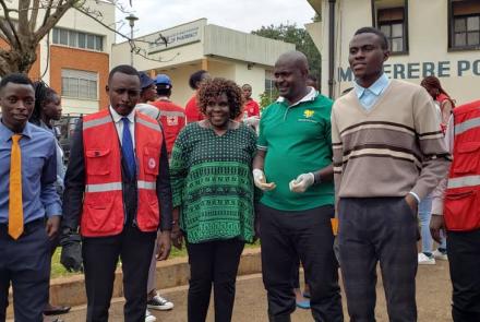 The Mak@100 give back to the community organized by Uganda Red Cross Makerere Chapter in partnership with Afro-Arab Youth Council